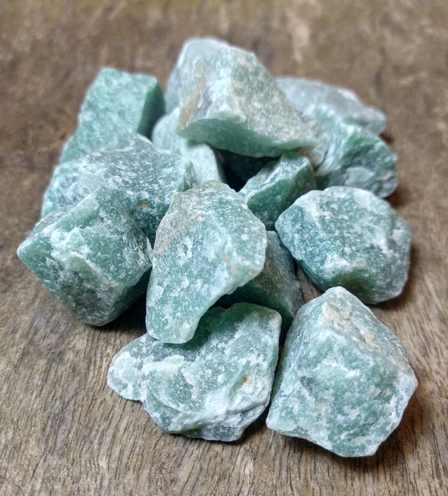Natural Crystals: Green Aventurine Rough Chunks (Approx 3x3x2cm) - Qi ...