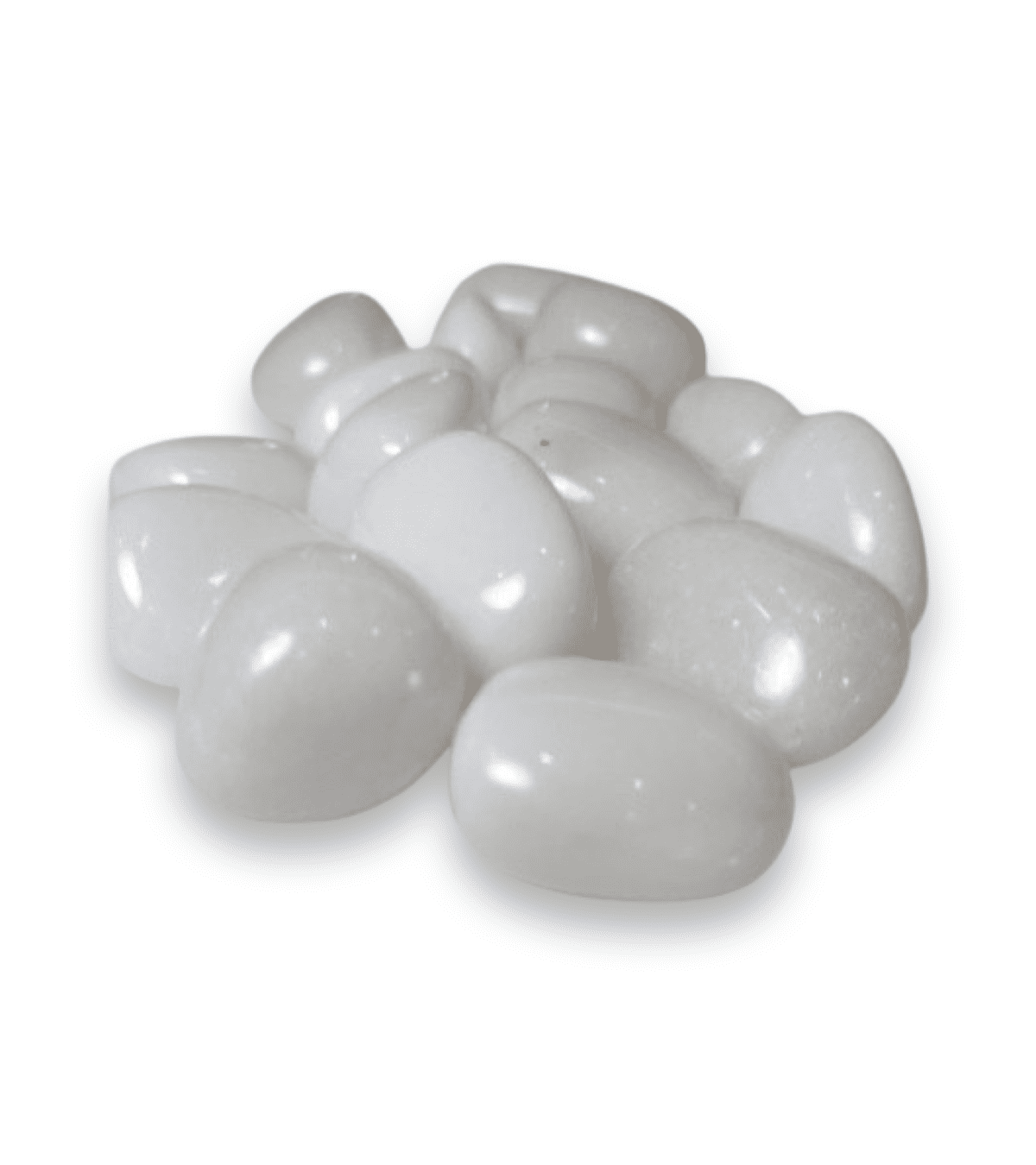 Tumbled Stone: White Jade - Qi Crystals